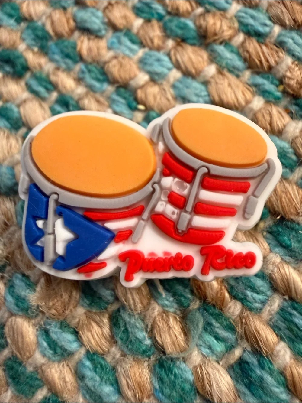 Puerto Rico Conga Drum- Red, Blue, Orange BOGG BAG SHOE